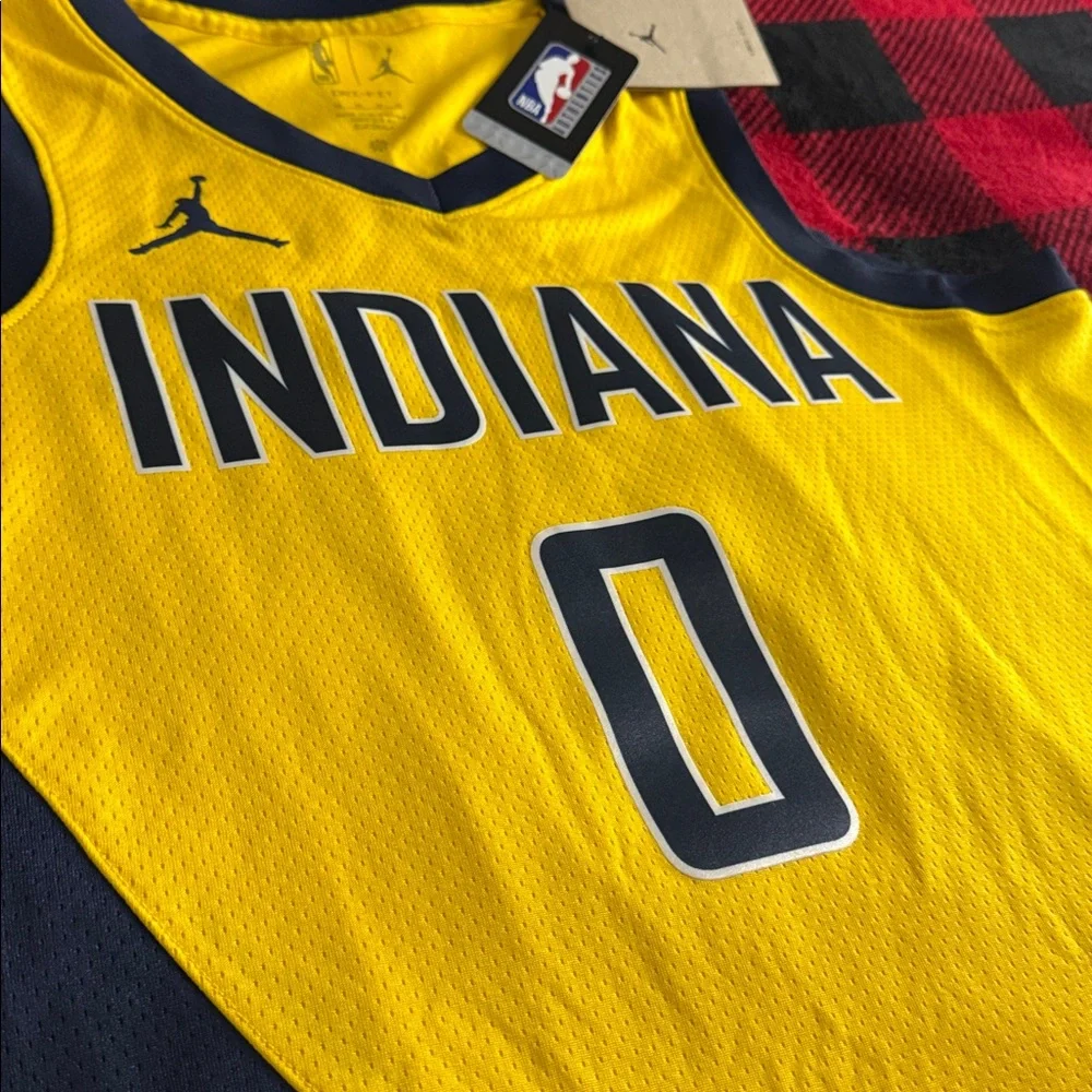 Indiana Pacers #0 Tyrese Haliburton NBA Nike Statement Edition Swingman Jersey